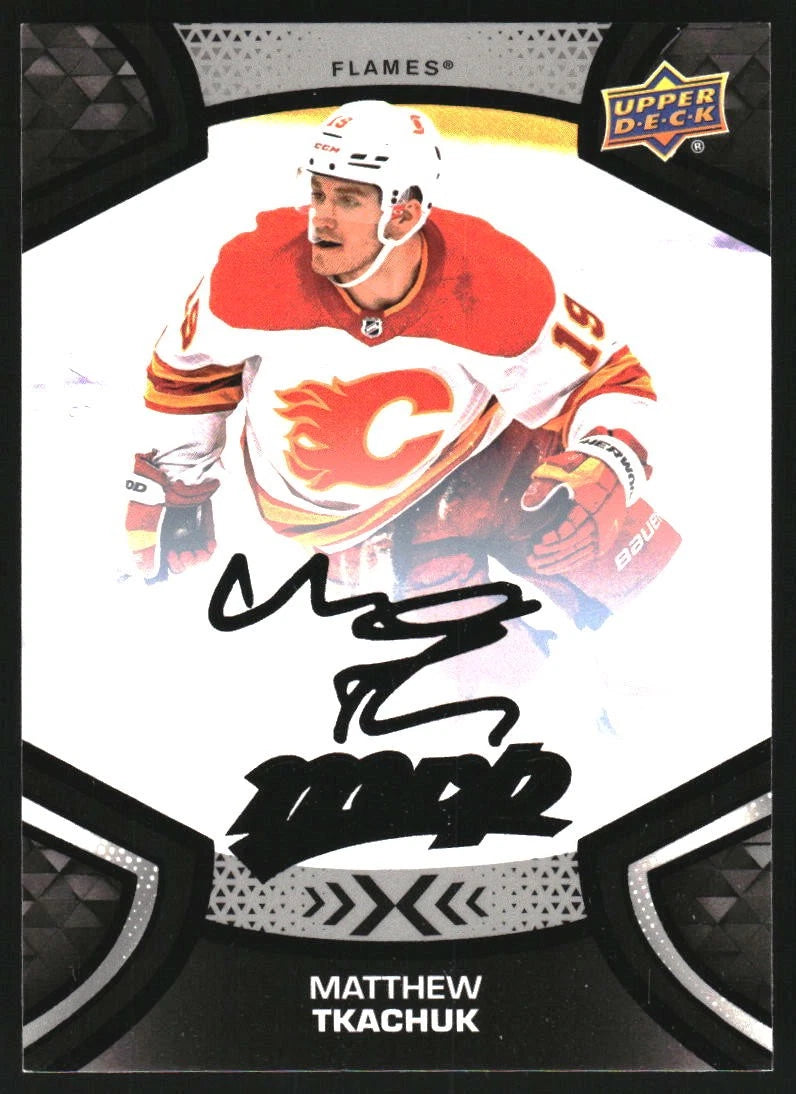 2021-22 Upper Deck MVP Super Script Black #19 Matthew Tkachuk /5 -  BigGreenBear.com hockey card 39.99 USD Big Green Bear
