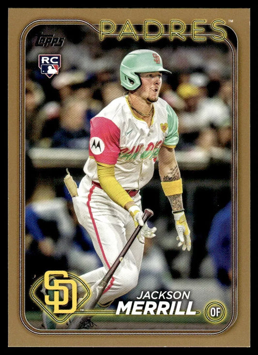 2024 Topps Update - #US210 Jackson Merrill Gold Foil RC Rookie