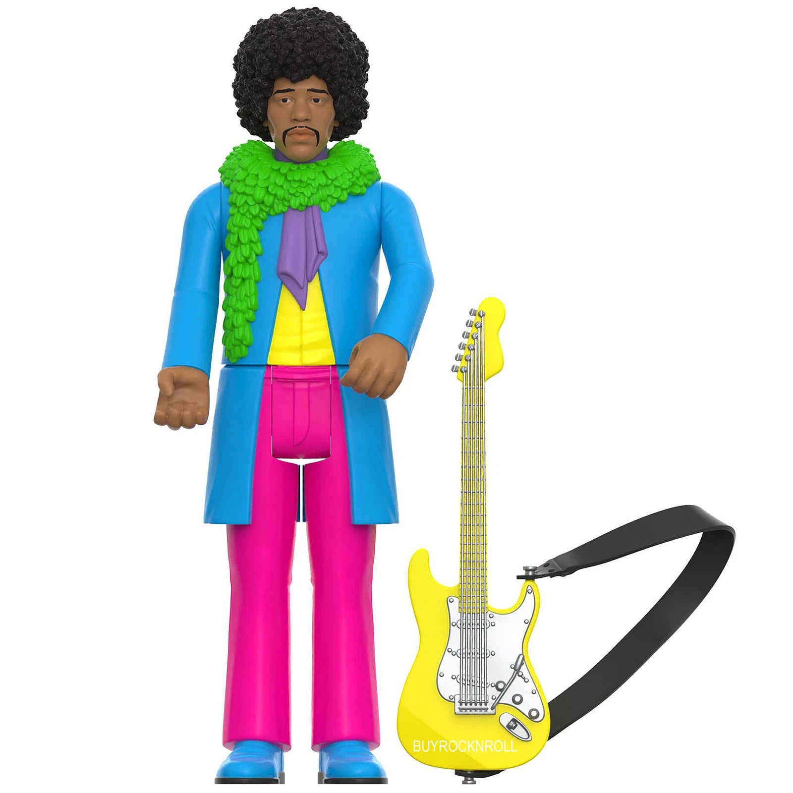Super7 Jimi Hendrix Blacklight (are You Experienced) - 3.75" -  BigGreenBear.com Action Figure 29.99 USD