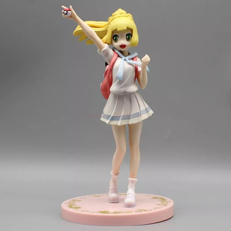 Lillie and Clefairy Pokemon Trainer Collectible Statue Figure Model