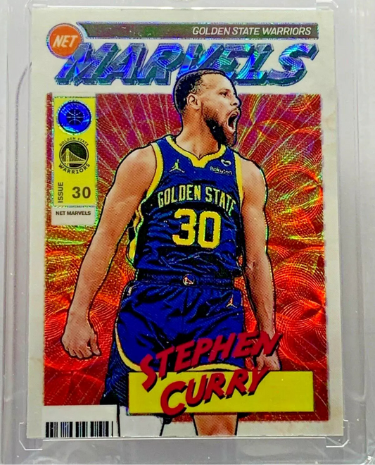 Stephen Curry - 2023-24 HOOPS Premium Stock NET MARVELS SSP Case Hit #8