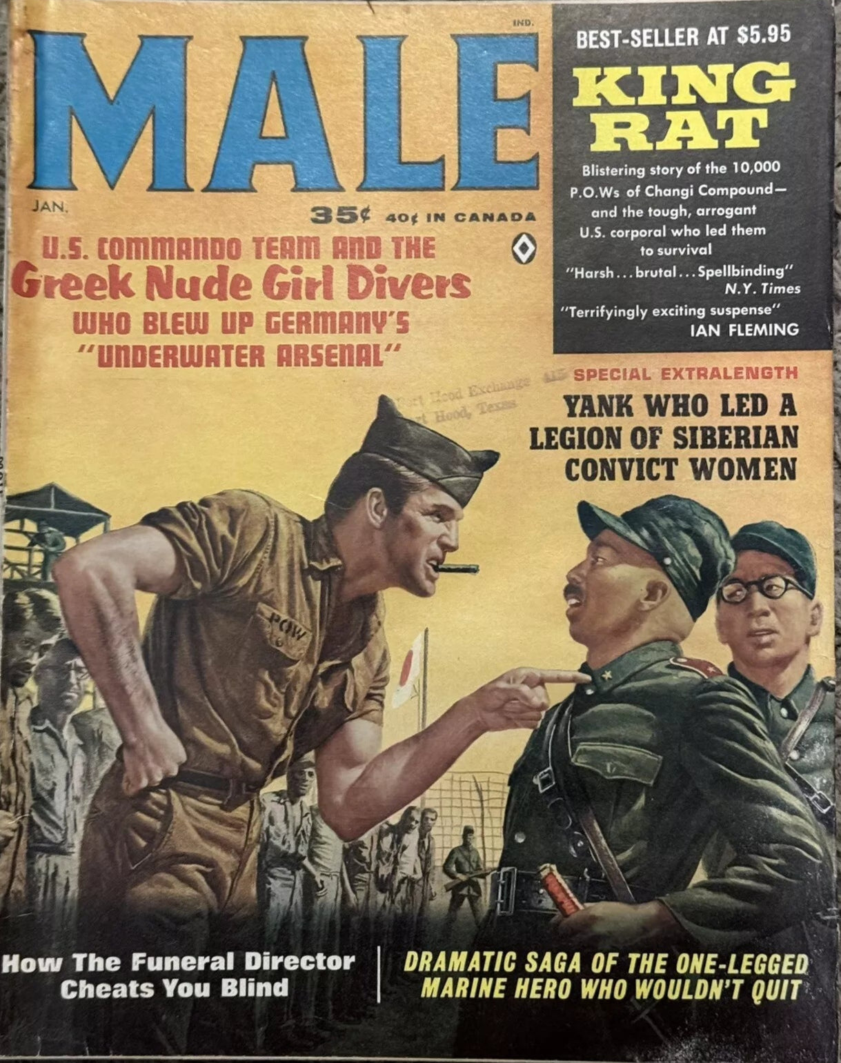 MALE Magazine Jan. 1964 Adventure Entertainment Fort Hood Exchange