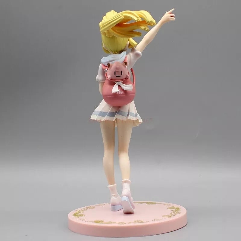 Lillie and Clefairy Pokemon Trainer Collectible Statue Figure Model