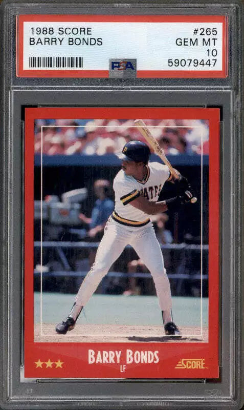 1988 Score #265 Barry Bonds PSA 10