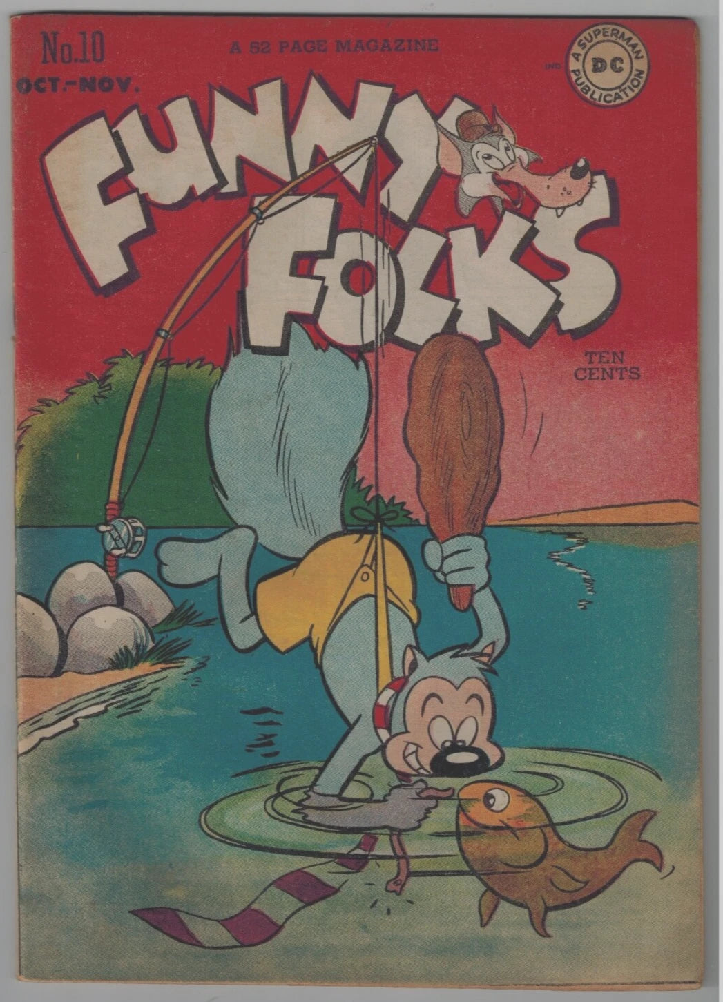 Funny Folks #$ 10 from 1947 -  BigGreenBear.com Comic 59.00 USD