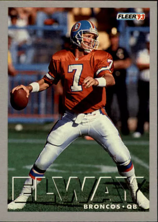 1993 Fleer Football Card #91 John Elway