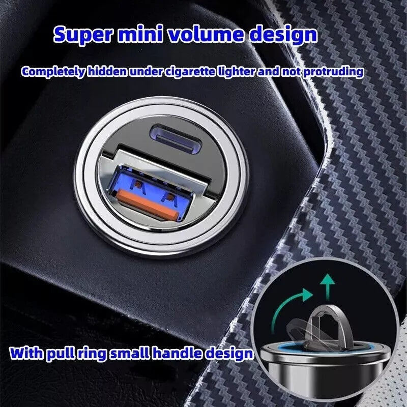 2 Port USB Super Fast Car Charger Adapter For iPhone Samsung Android Cell Phone