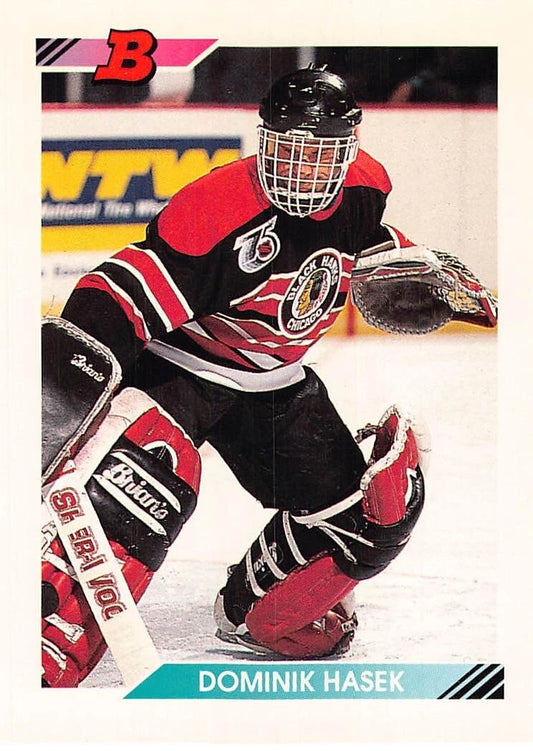 1992-93 Bowman Hockey Dominik Hasek #428 NM/MT -  BigGreenBear.com hockey card 2.99 USD Big Green Bear