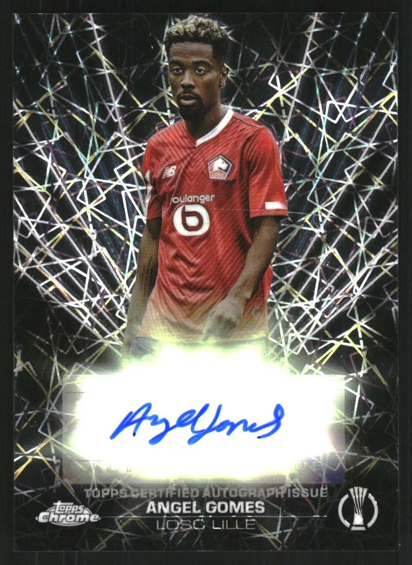 2023-24 Topps Chrome UEFA Club Black Lazer Autographs #BLAAG Angel Gomes Auto -  BigGreenBear.com Soccer Cards 7.00 USD Big Green Bear
