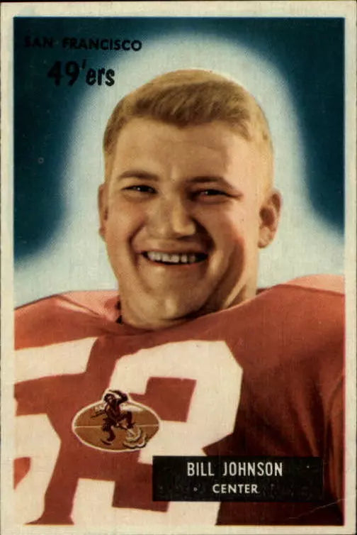 1955 Bowman Football Card #46 Bill Johnson C