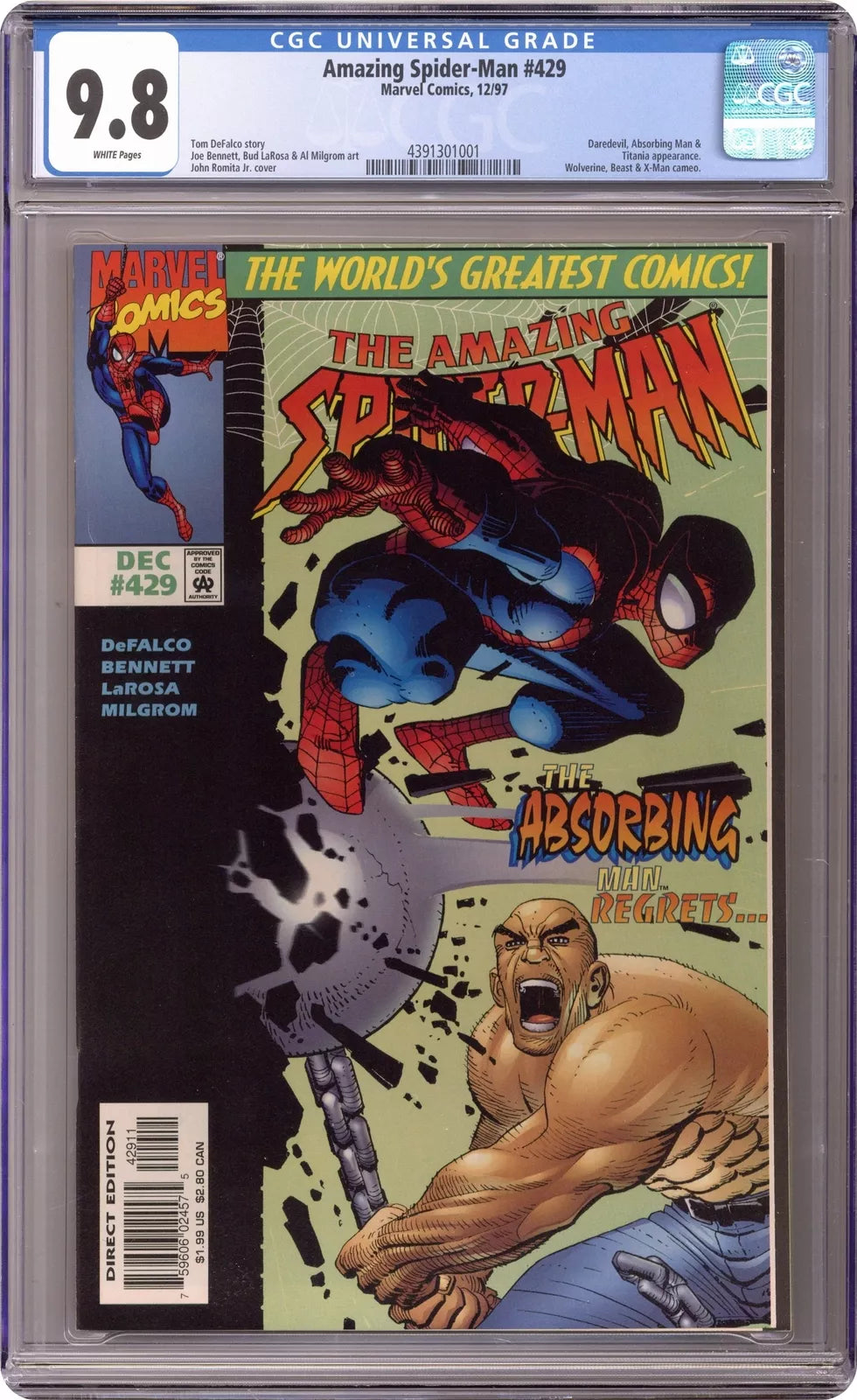 Amazing Spider-Man #429 CGC 9.8 1997