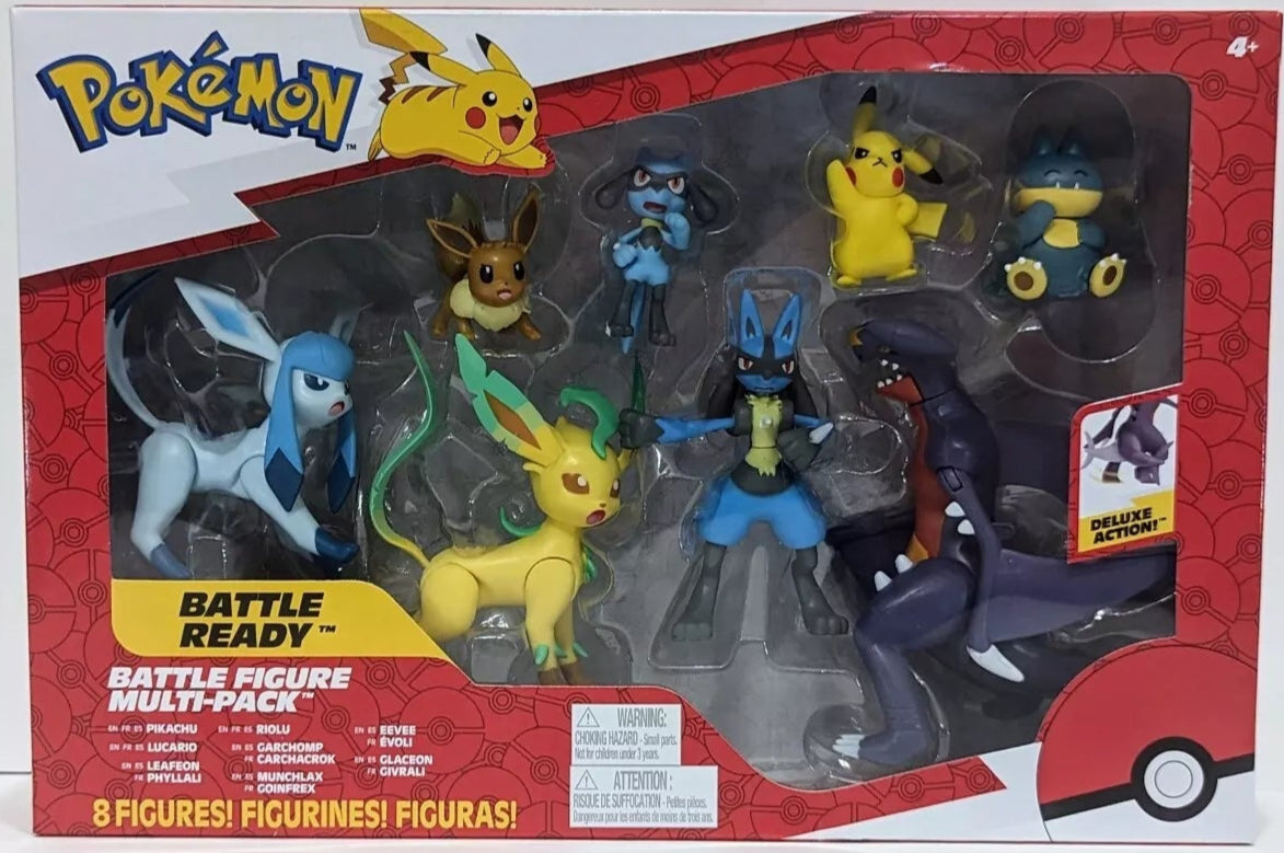 Pokemon Battle Ready Multi-Pack 8 Figures Garchomp