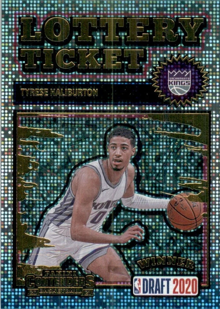 2020-21 Panini Contenders Lottery Ticket #12 Tyrese Haliburton -  BigGreenBear.com Basketball cards 12.99