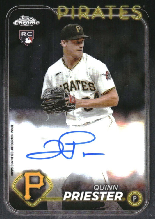 2024 Topps Chrome Rookie Autographs #RAQP Quinn Priester Auto