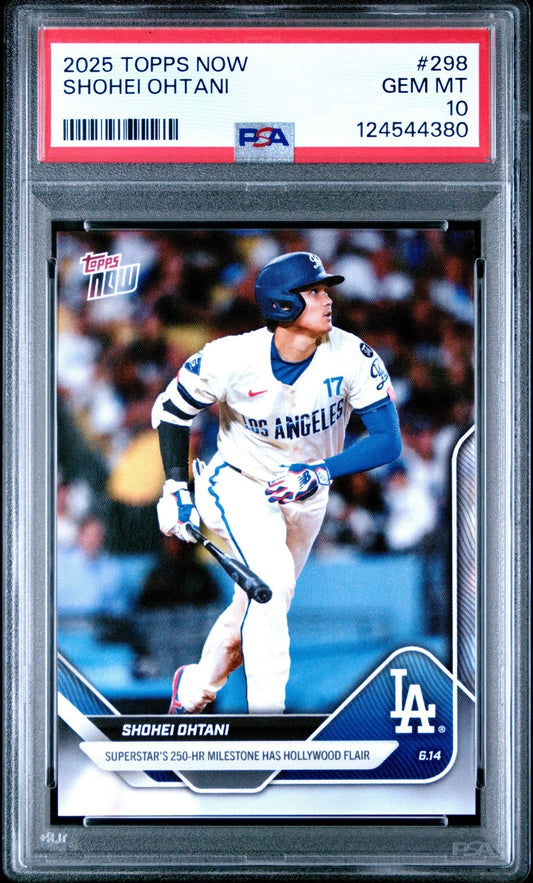 2025 Topps Now Shohei Ohtani #298 Baseball Card PSA 10 Gem Mint -  BigGreenBear.com Baseball cards 123.00 USD Big Green Bear