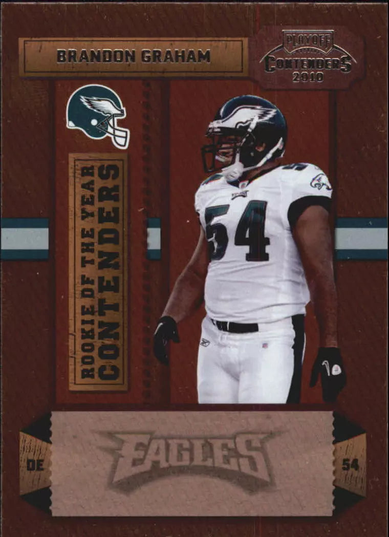 2010 Playoff Contenders ROY Contenders Eagles Football Card #24 Brandon Graham