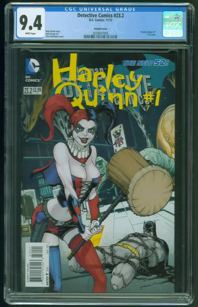 2013 Detective Comics #23.2 CGC 9.4 Batman Harley Quinn Variant 2D Cover