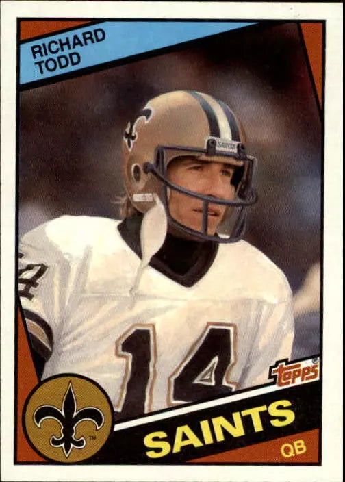 1984 Topps Football Card #306 Richard Todd