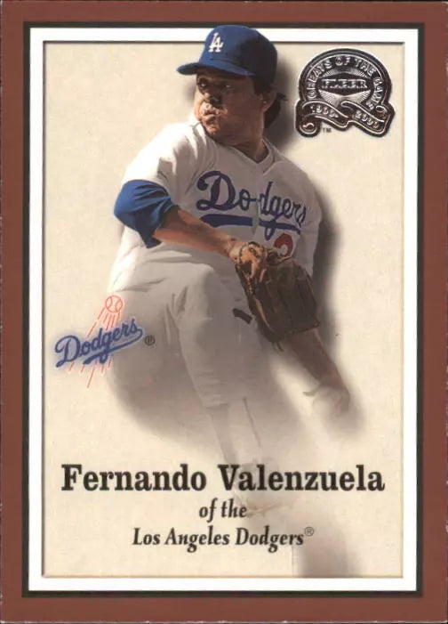 2000 Greats of the Game Baseball Card #20 Fernando Valenzuela