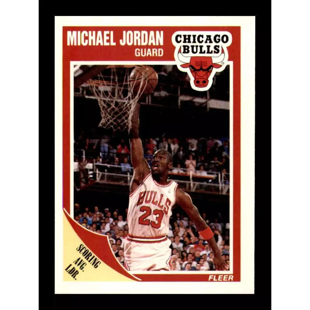 1989-90 Fleer Michael Jordan #21 Chicago Bulls NM Near Mint Basketball