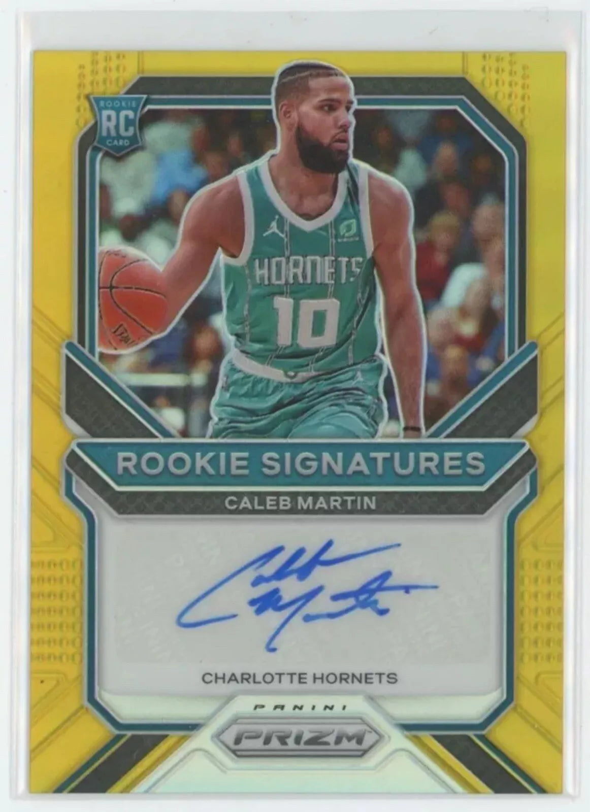 2020-21 Panini Prizm Rookie Signatures Gold Auto CALEB MARTIN /10 Heat SSP RC