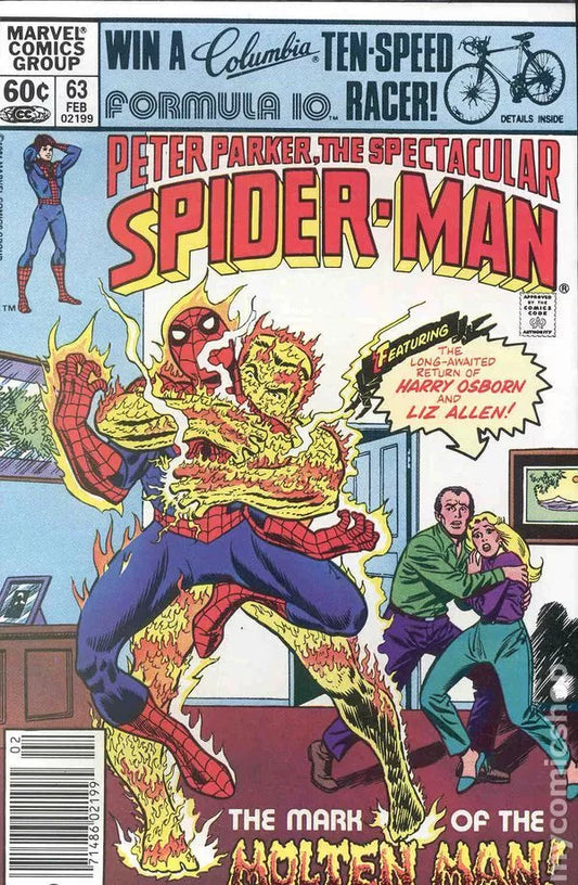 Spectacular Spider-Man Peter Parker #63 FN 1982