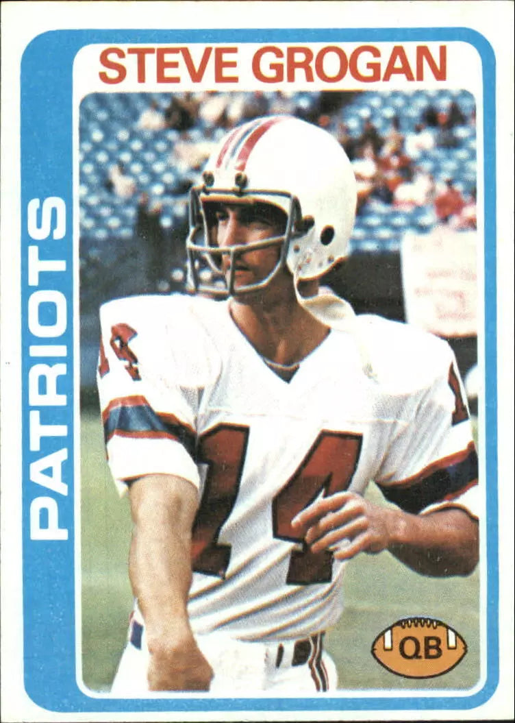 1978 Topps Football Card #485 Steve Grogan