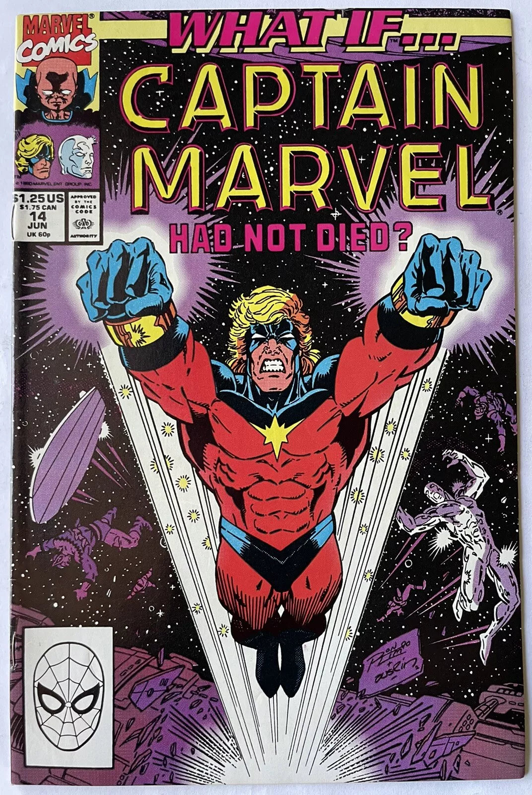 1990 Marvel Comics What If #14 Captain Marvel Had Not Died