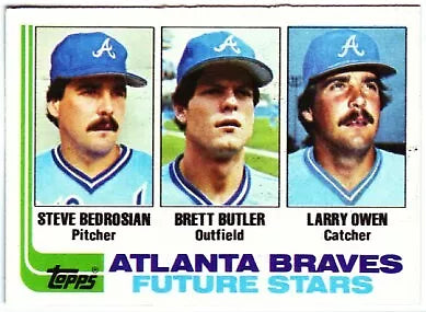 1982 Topps Baseball Card Atlanta Braves #502 Brett Butler Rookie