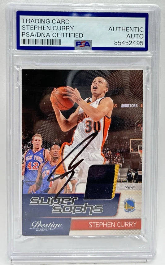 Stephen Curry Signed 2010-11 Panini Prestige Patch /49 ROOKIE UNIFORM PSA/DNA -  BigGreenBear.com Basketball cards 1689.00