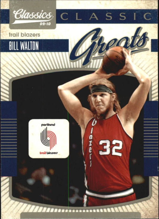 2009-10 Classics Classic Greats Trail Blazers Basketball Card #3 Bill Walton