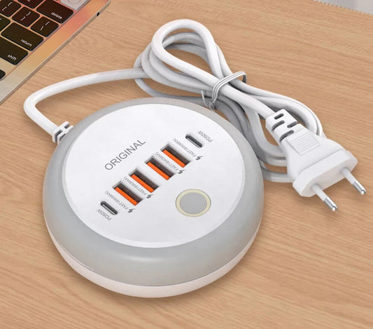50W Power Strip Multi Port USB C Socket Fast Charging Wall Fast Charger Adapter