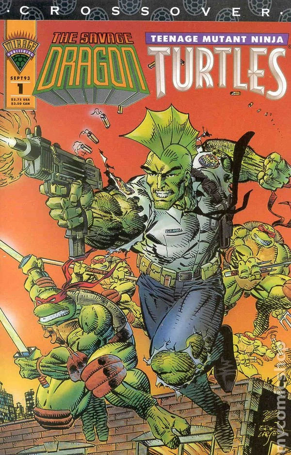 The Savage Dragon / Teenage Mutant Ninja Turtles #1 Sept. 1993 Mirage Studios(HIGH GRADE)