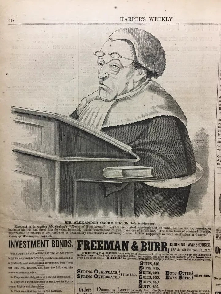 1873 Harper's Weekly Journal of Civilization-Dixon IL Worst USA Bridge Disaster