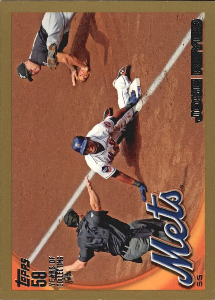 2010 (METS) Topps Gold Border #339 Jose Reyes