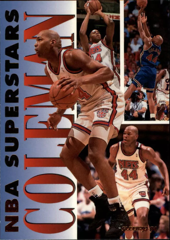 1993-94 Fleer NBA Superstars New Jersey Nets Basketball Card #3 Derrick Coleman