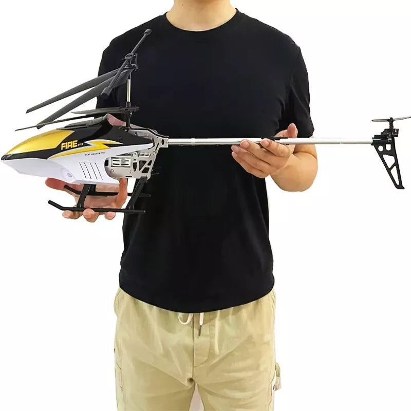 Large 80cm RC Helicopter 3.5CH Remote Control Drone Anti-fall Outdoor