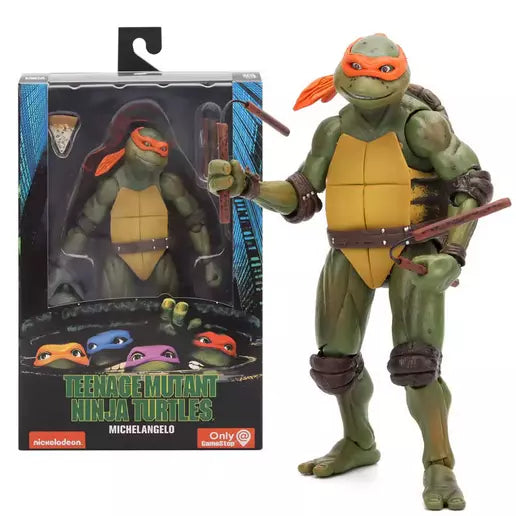 Ninja Turtles Michelangelo 1990 Movie TMNT Teenage Toys Mutant 7"