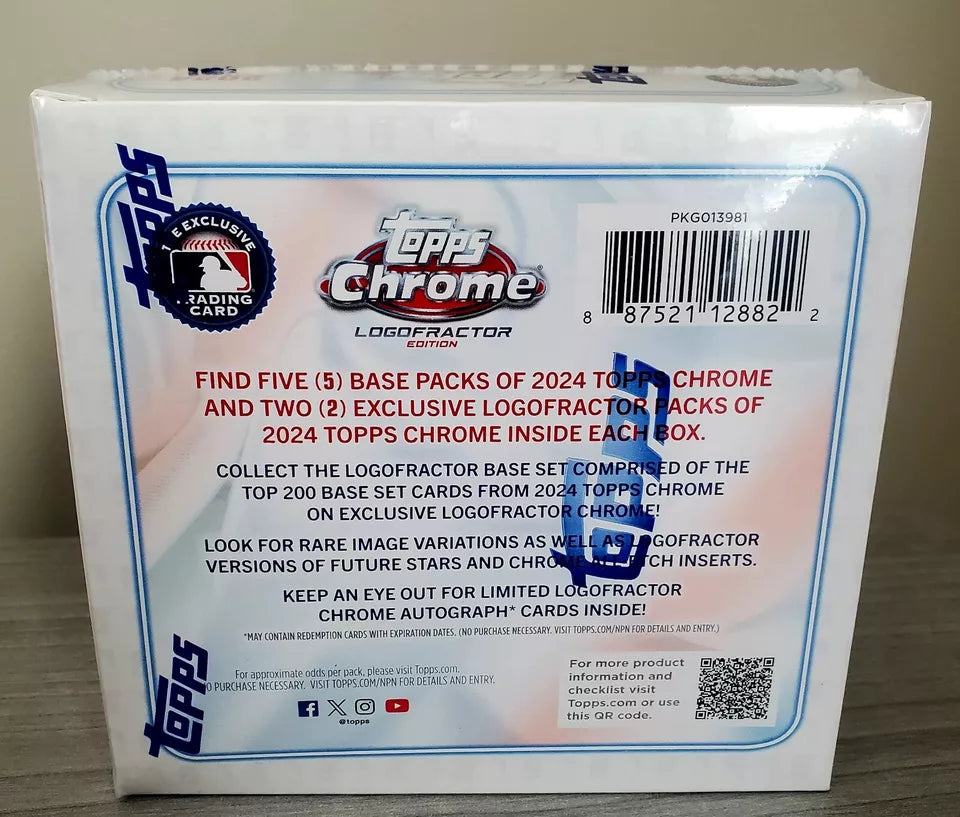 2024 Topps Chrome MLB Baseball Logofractor Sealed Box MEGA EXCLUSIVE Fanatics