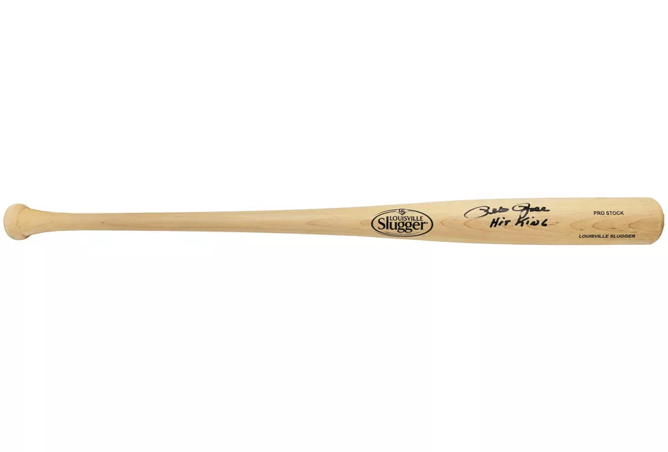 PETE ROSE AUTOGRAPHED SLUGGER BASEBALL BAT REDS HIT KING BECKETT