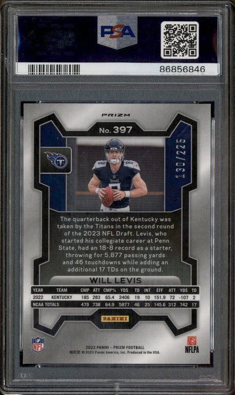 2023 Panini Prizm Purple Ice #397 Will Levis RC Rookie /225 PSA 10 -  BigGreenBear.com Football card 79.89 USD Big Green Bear